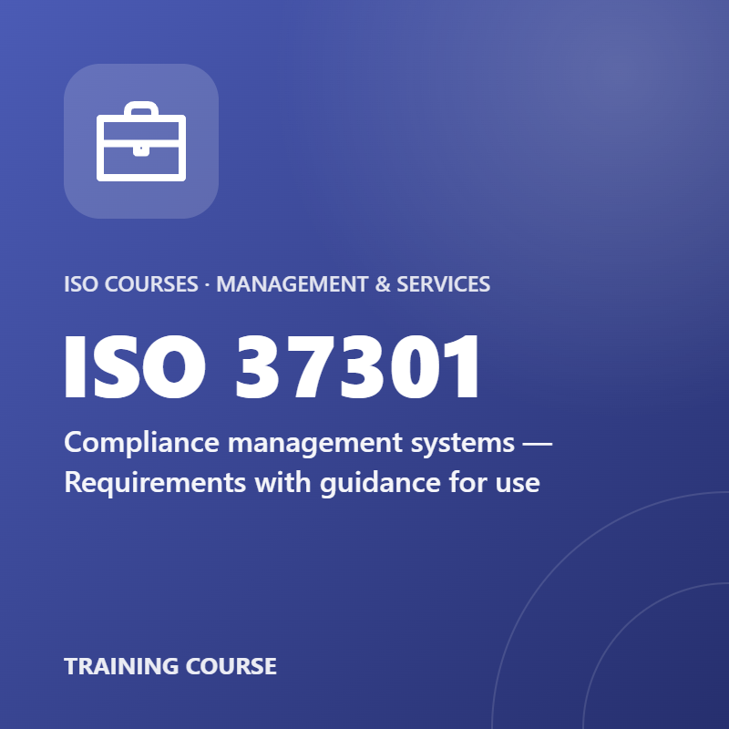 ISO 37301 – Compliance management systems — Requirements with guidance for use