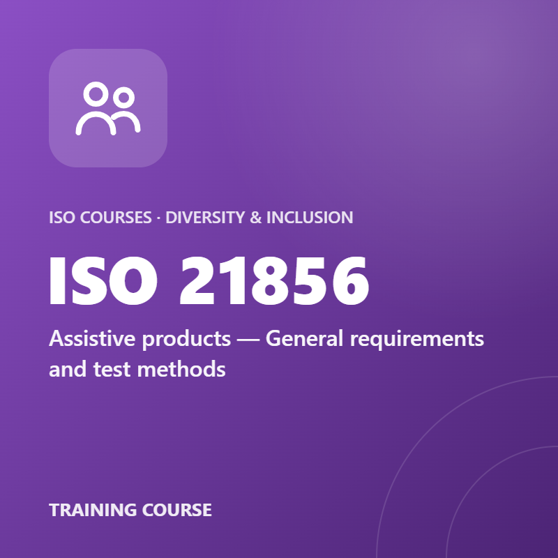 ISO 21856 – Assistive products — General requirements and test methods