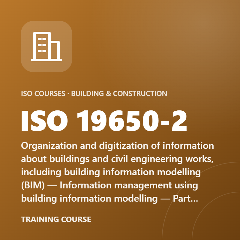 ISO 19650-2 – Organization and digitization of information about buildings and civil engineering works, including building information modelling (BIM) — Information management using building information modelling — Part 2: Delivery phase of the assets