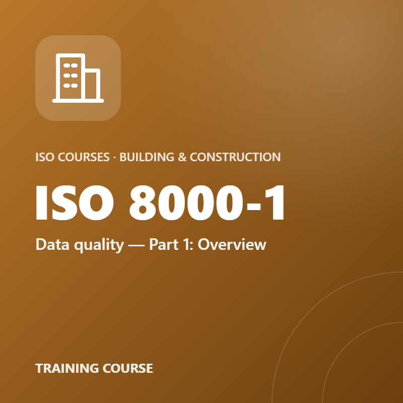 ISO 8000-1 – Data quality — Part 1: Overview