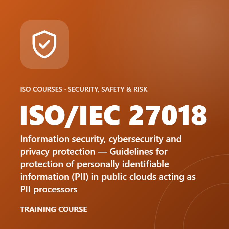 ISO/IEC 27018 – Information security, cybersecurity and privacy protection — Guidelines for protection of personally identifiable information (PII) in public clouds acting as PII processors