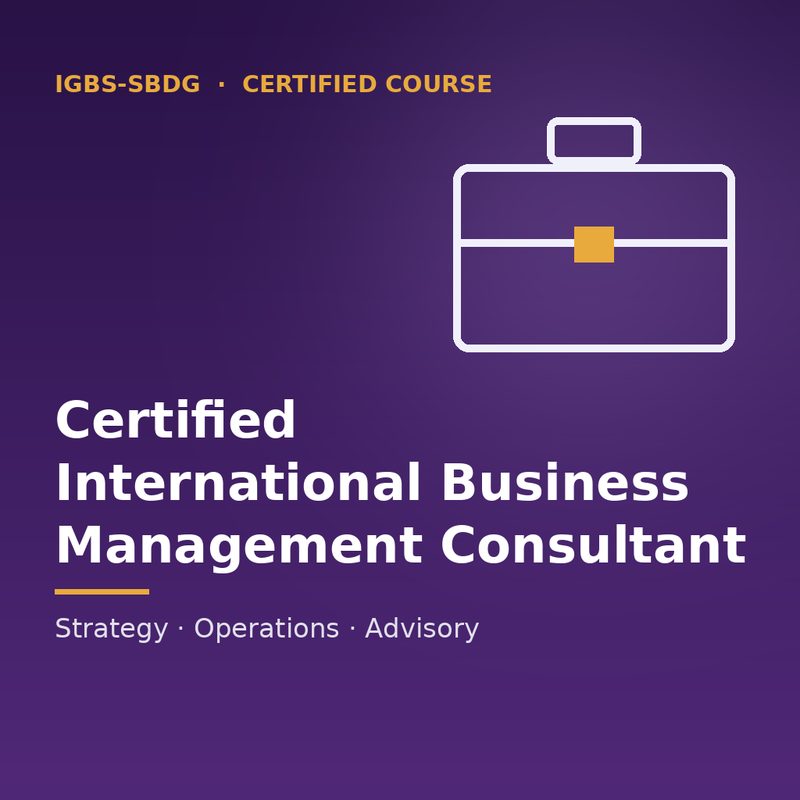 Certified International Business Management Consultant