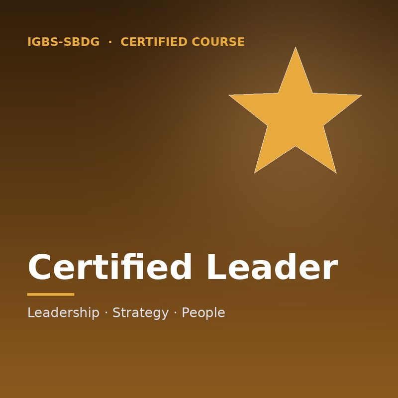 Certified leader