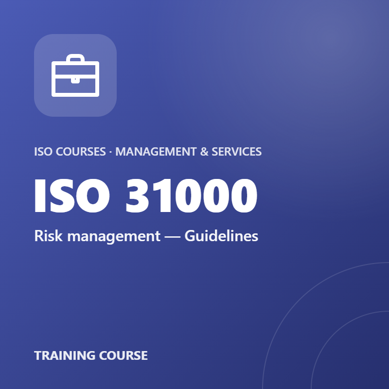 ISO 31000 – Risk management — Guidelines